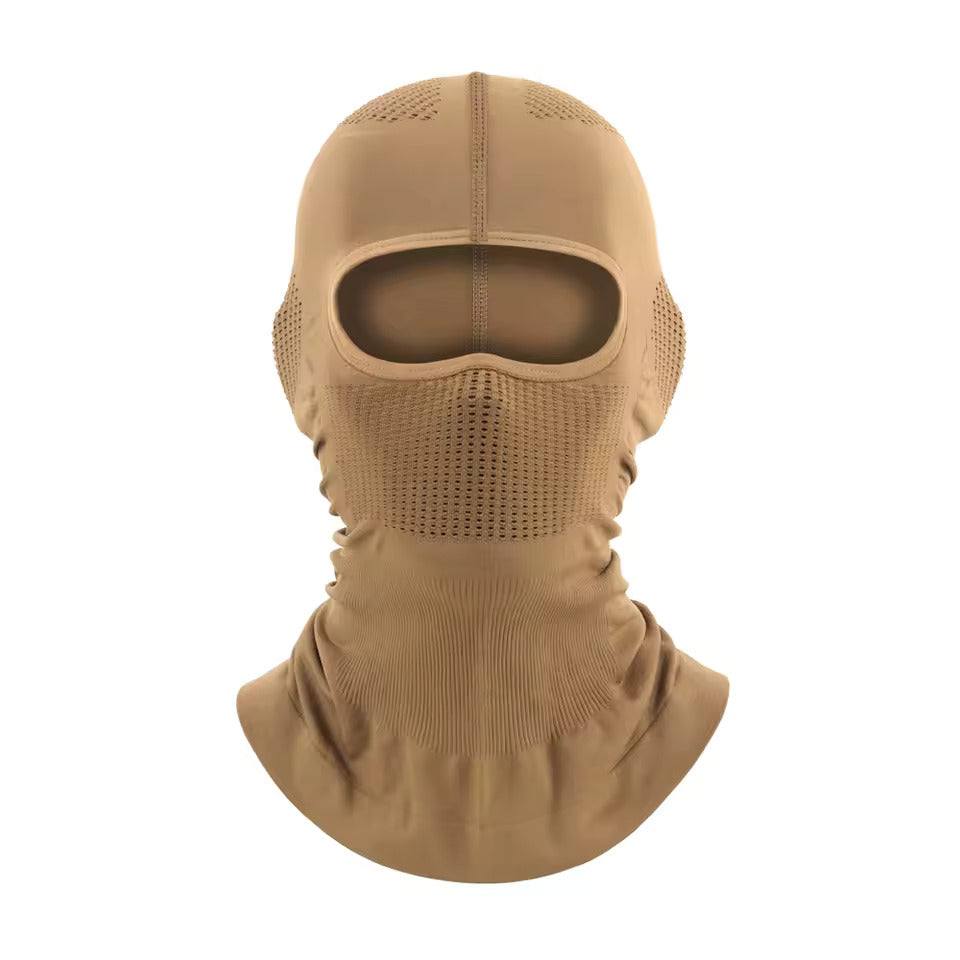 balaclava boreal respiravel ciclismo bege