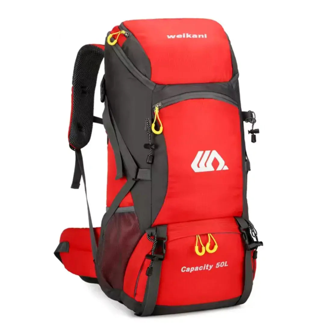 mochila camping trilha 50l boreal vermelho