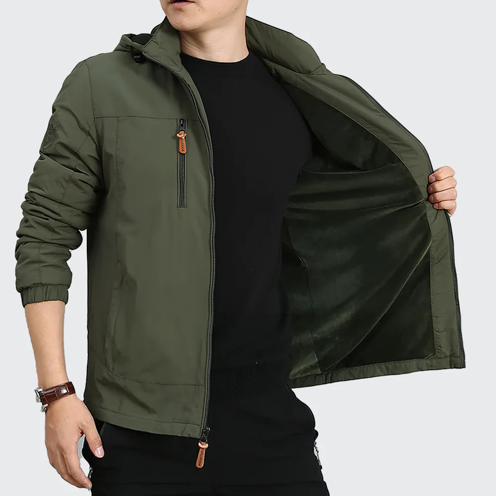 jaqueta outdoor camping impermeavel verde